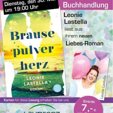 Premierenlesung Brausepulverherz 30.5.2017 um 19.00 Uhr